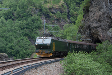 Train tour in the mountains in Oslo, Northern Europe tour