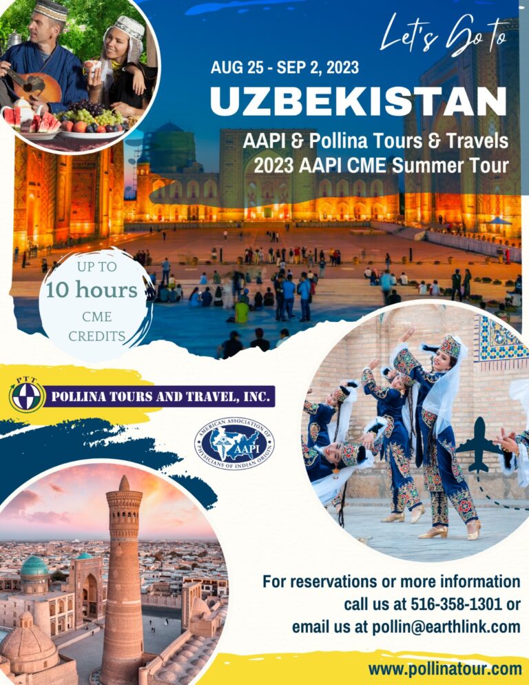 Uzbekistan - Up to 10 hours of CME Credit - AAPI CME tour