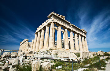 Temple in Athens - Europe tour