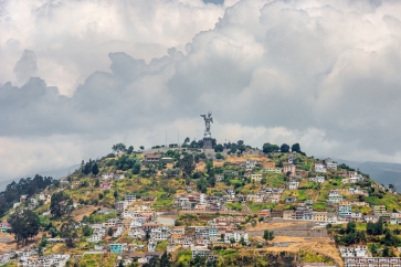 Quito city and the Virgin of El Panecillo, Latin America tour