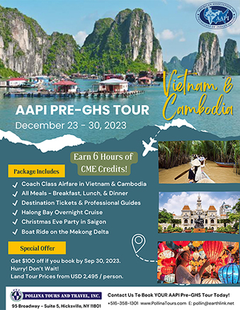 AAPI PRE-GHS TOUR earn 6 hours of CME credits Vietnam - Cambodia