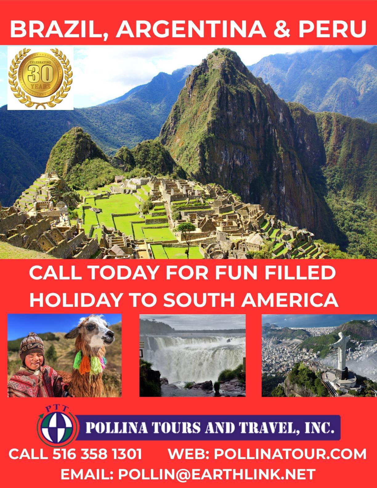 brazil, argentina & peru